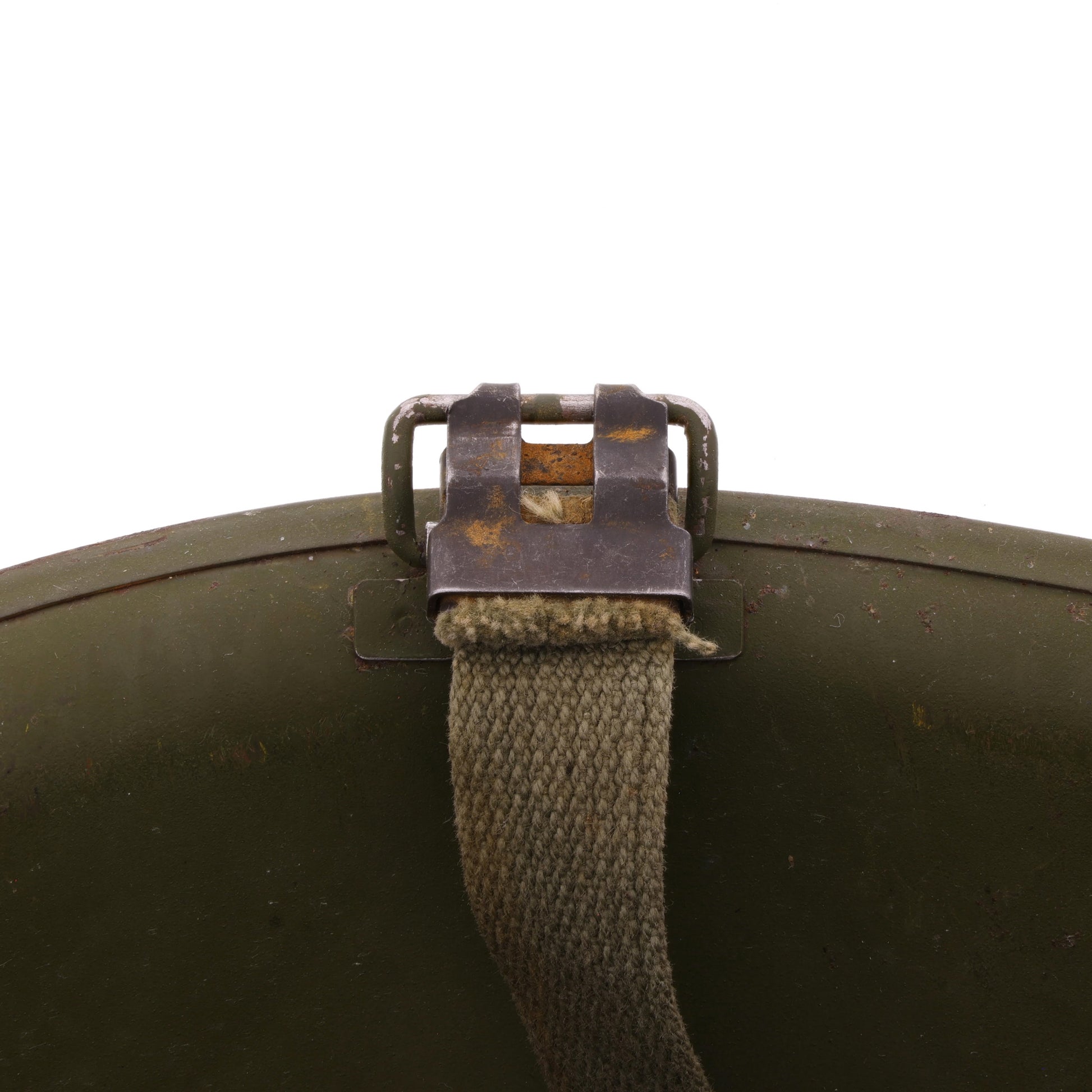 Original Vietnam War U.S. Ingersoll Swivel Loop M-1 Helmet & Liner Set with Camouflage Cover (1964-68) For Sale