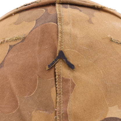 Vietnam War U.S. Ingersoll Swivel Loop M-1 Helmet & Liner Set with Camouflage Cover & Pvt.'s Rank Pin (1965-69)