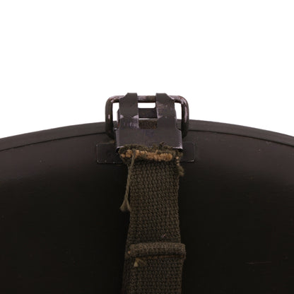 Vietnam War U.S. Ingersoll Swivel Loop M-1 Helmet & Liner Set with Camouflage Cover & Pvt.'s Rank Pin (1965-69)