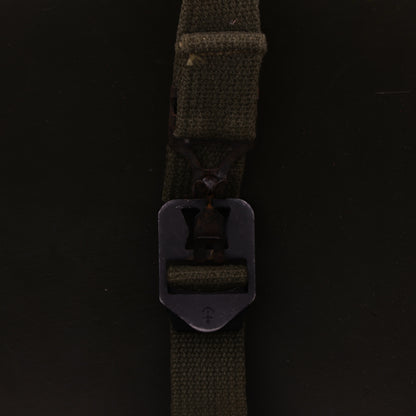 Vietnam War U.S. Ingersoll Swivel Loop M-1 Helmet & Liner Set with Camouflage Cover & Pvt.'s Rank Pin (1965-69)