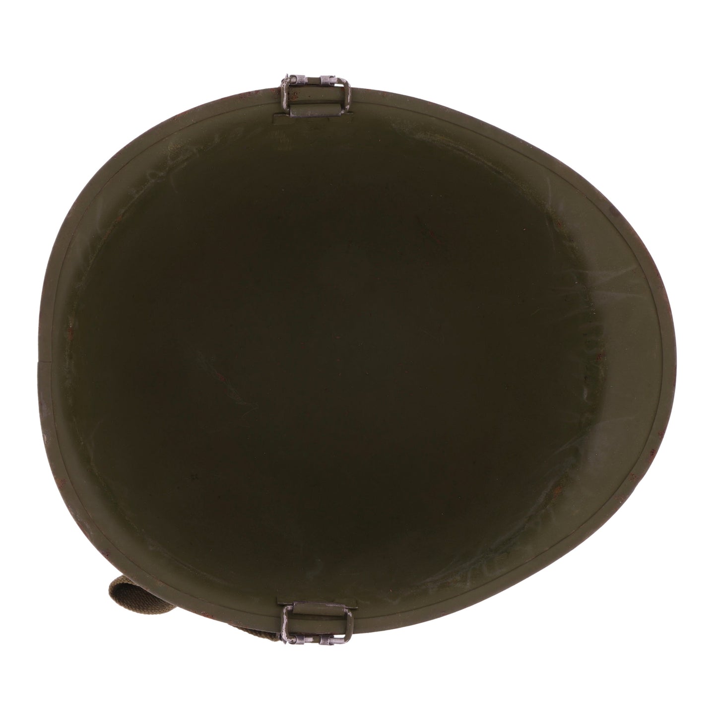 Vietnam War U.S. Ingersoll Swivel Loop M-1 Helmet & Westinghouse Liner Set with Camouflage Cover Identified to Jacques P. Waldo (1961-68)