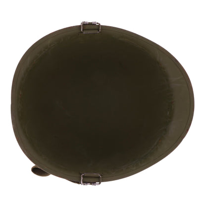 Vietnam War U.S. Ingersoll Swivel Loop M-1 Helmet & Westinghouse Liner Set with Camouflage Cover Identified to Jacques P. Waldo (1961-68)