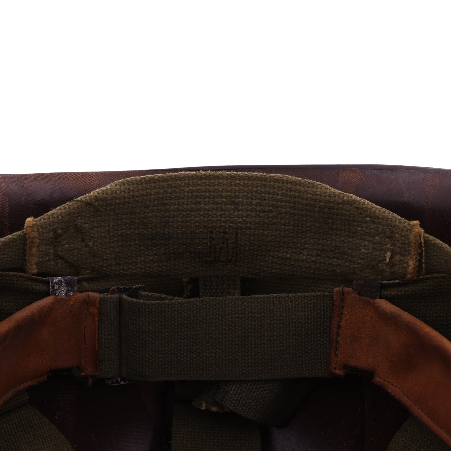 Vietnam War U.S. Ingersoll Swivel Loop M-1 Helmet & Westinghouse Liner Set with Camouflage Cover Identified to Jacques P. Waldo (1961-68)