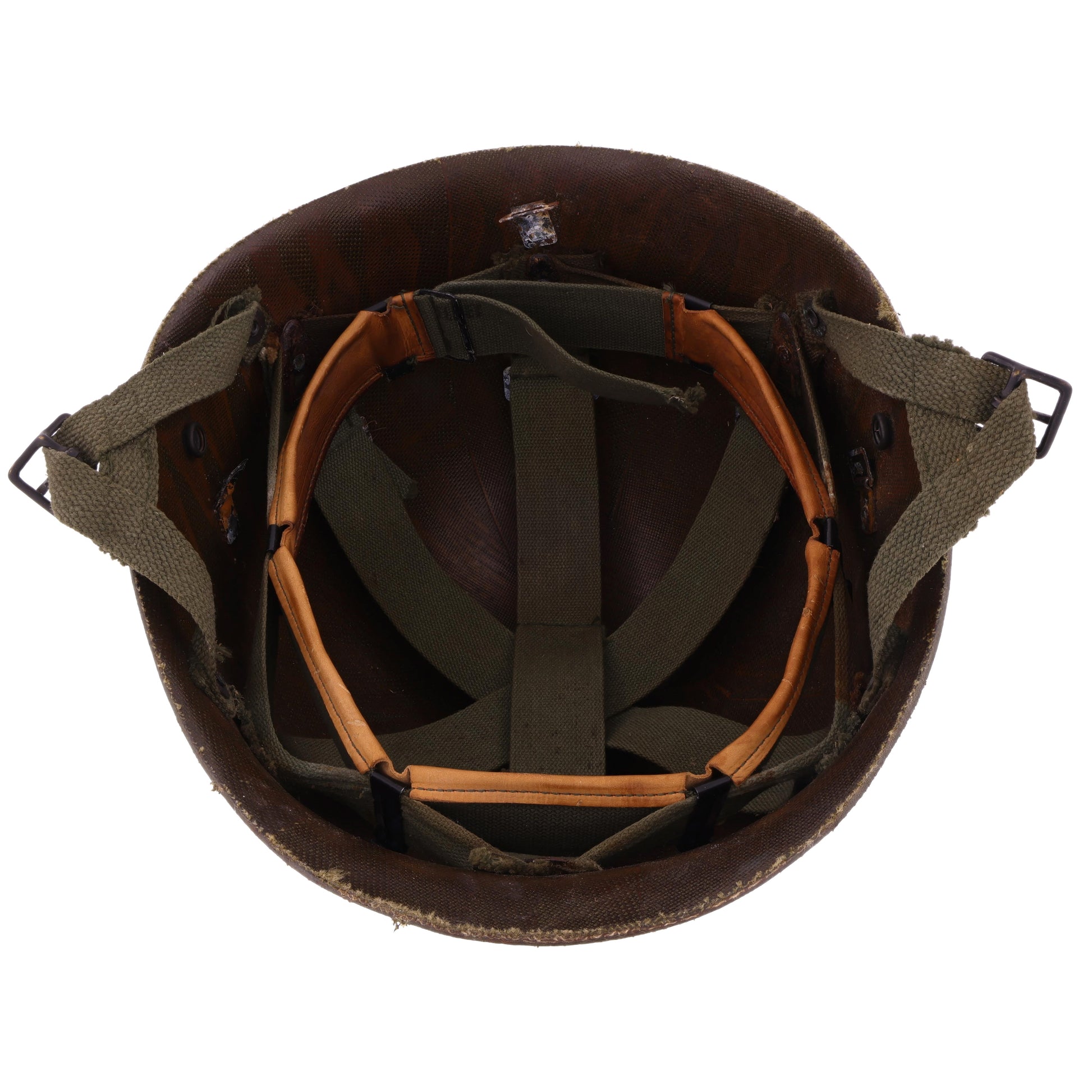 Vietnam War U.S. M-1C Paratrooper Helmet Liner with Headband (1966-67)