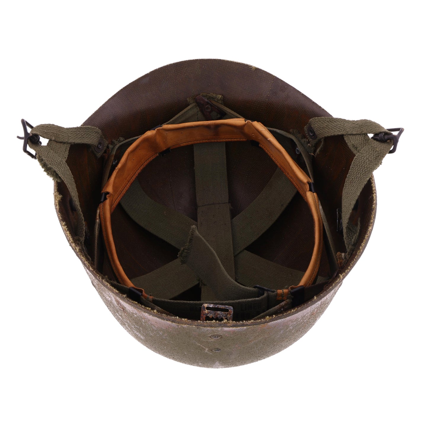 Vietnam War U.S. M-1C Paratrooper Helmet Liner with Headband (1966-67)