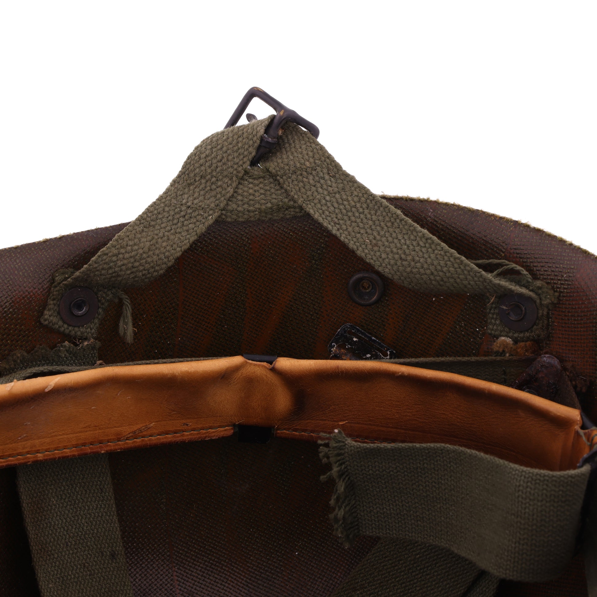 Vietnam War U.S. M-1C Paratrooper Helmet Liner with Headband (1966-67)