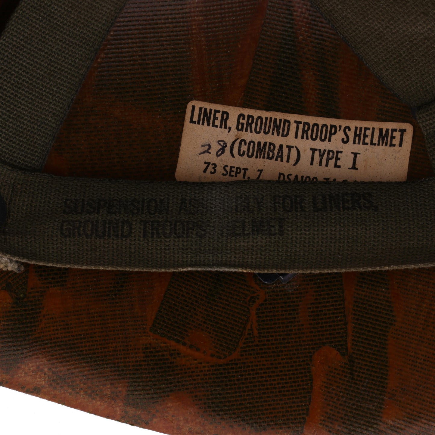Vietnam War U.S. M-1 Helmet Liner (1973)