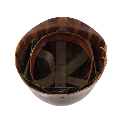Vietnam War U.S. M-1 Helmet Liner with Headband Identified to SFC Earl F. Hudson (1969-72)