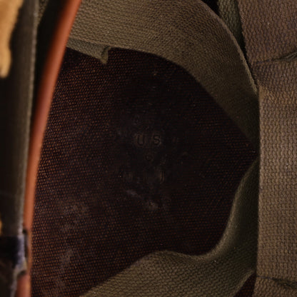 Vietnam War U.S. M-1 Helmet Liner with Headband Identified to SFC Earl F. Hudson (1969-72)