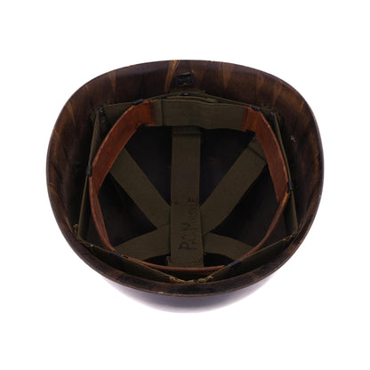Vietnam War U.S. M-1 Helmet Liner with Headband Named to "P. C. Massie" (1966-67)