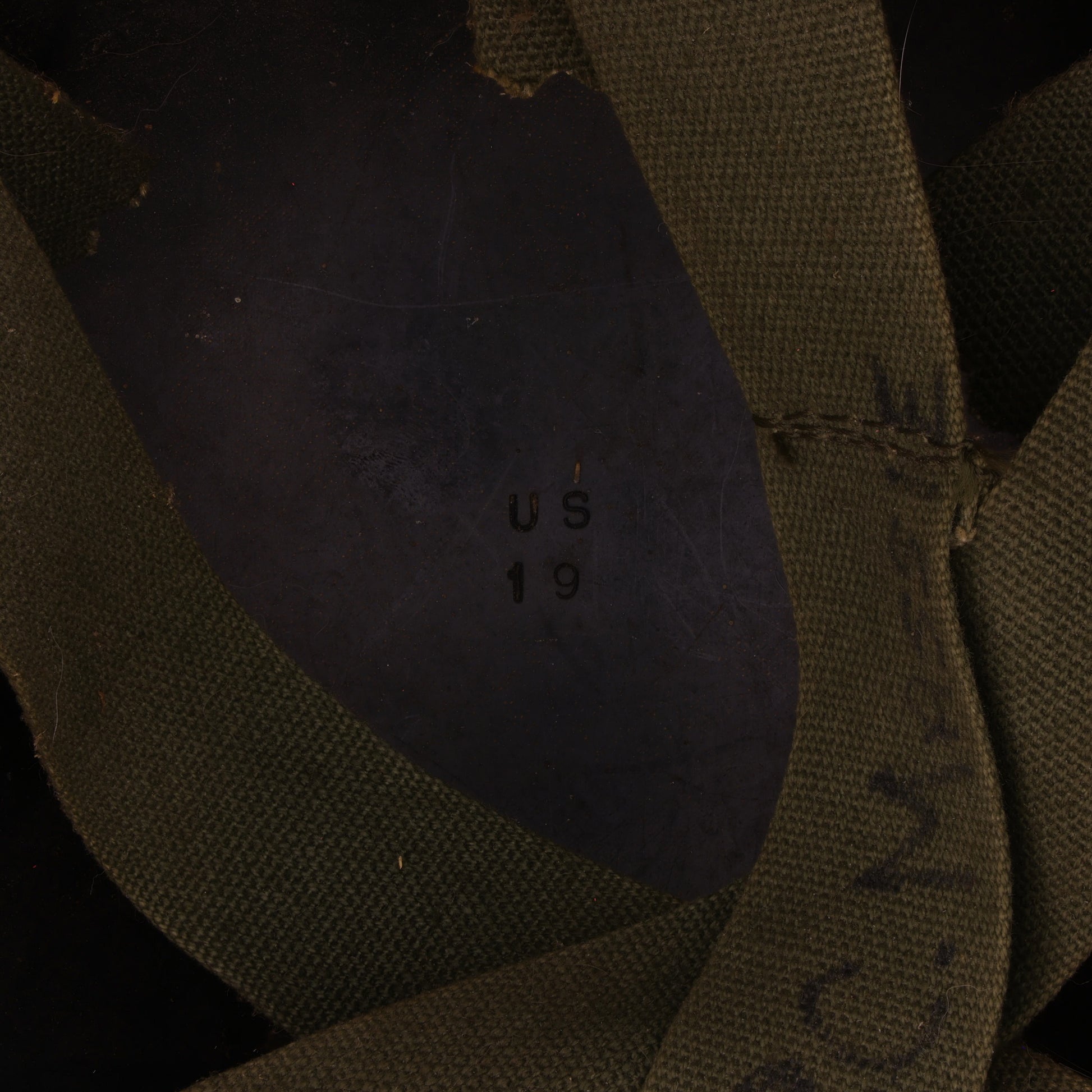 Vietnam War U.S. M-1 Helmet Liner with Headband Named to "P. C. Massie" (1966-67)