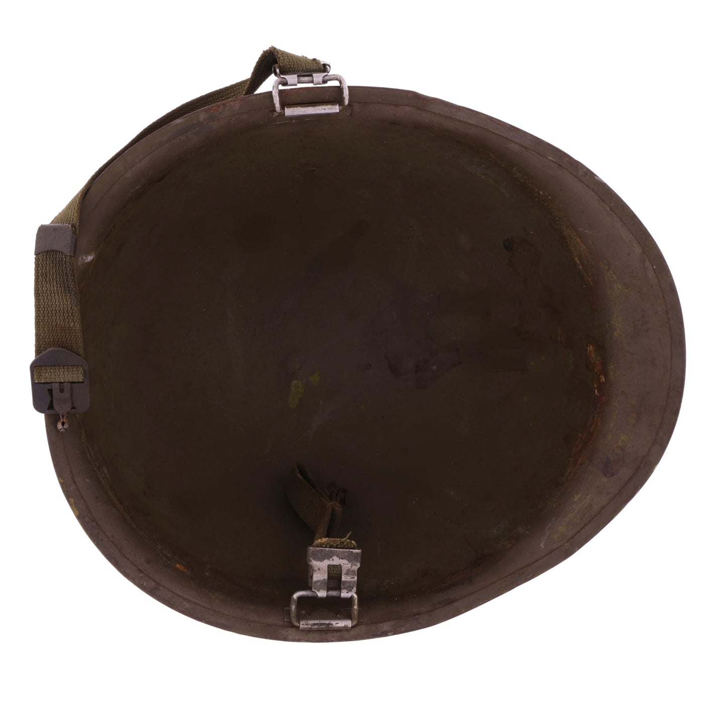 Vietnam War U.S. McCord Swivel Loop M-1 Helmet Shell with Camouflage Cover & Foliage Band (1951-69)