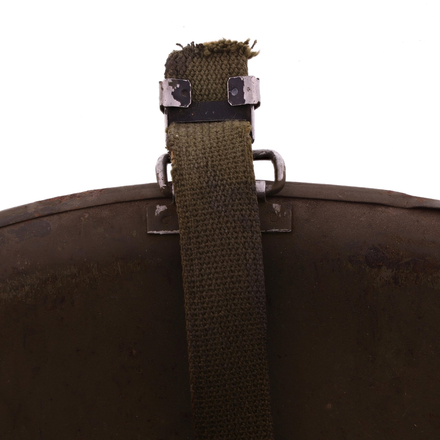 Vietnam War U.S. McCord Swivel Loop M-1 Helmet Shell with Camouflage Cover & Foliage Band (1951-69)