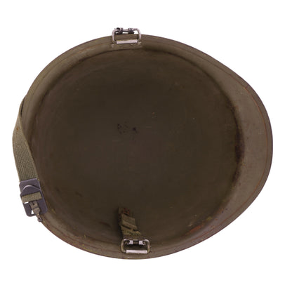 Vietnam War U.S. McCord Swivel Loop M-1 Helmet & Liner Set with Camouflage Cover Named to "Cpl. R. C. Bachman" (1951-64)