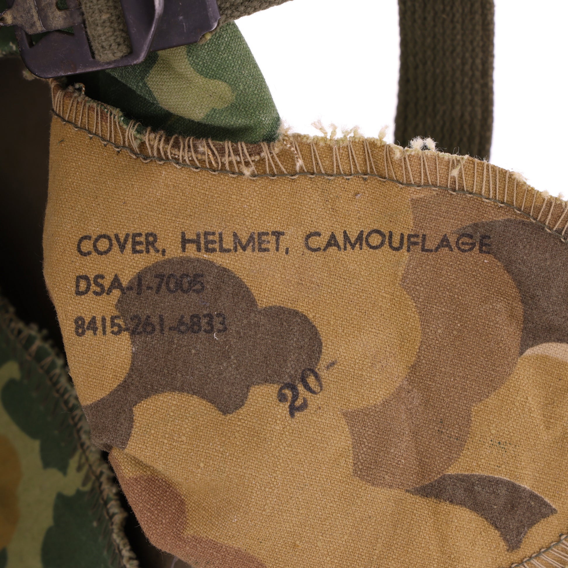 Vietnam War U.S. McCord Swivel Loop M-1 Helmet & Liner Set with Camouflage Cover Named to "Cpl. R. C. Bachman" (1951-64)