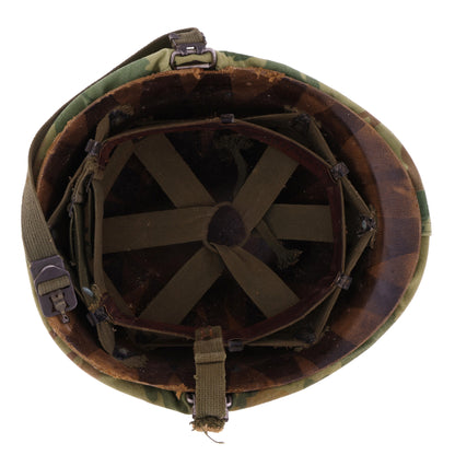 Vietnam War U.S. McCord Swivel Loop M-1 Helmet & Liner Set with Camouflage Cover Named to "Cpl. R. C. Bachman" (1951-64)