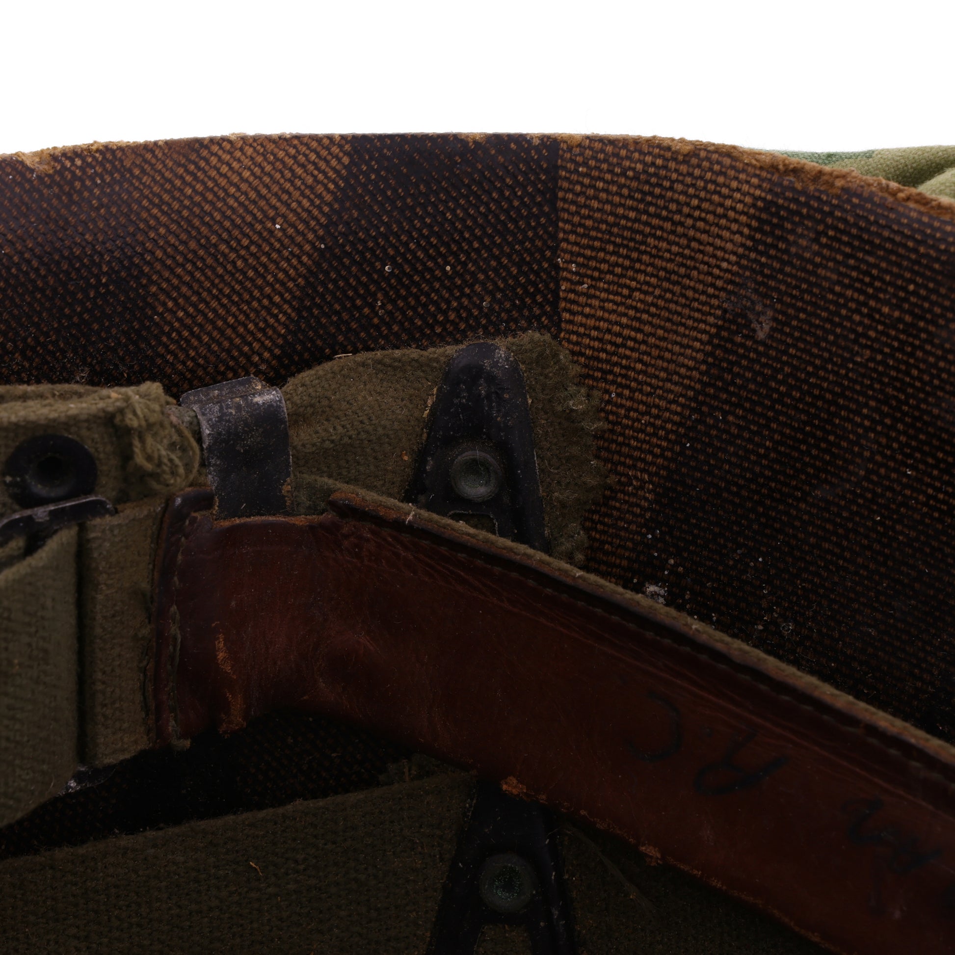 Vietnam War U.S. McCord Swivel Loop M-1 Helmet & Liner Set with Camouflage Cover Named to "Cpl. R. C. Bachman" (1951-64)