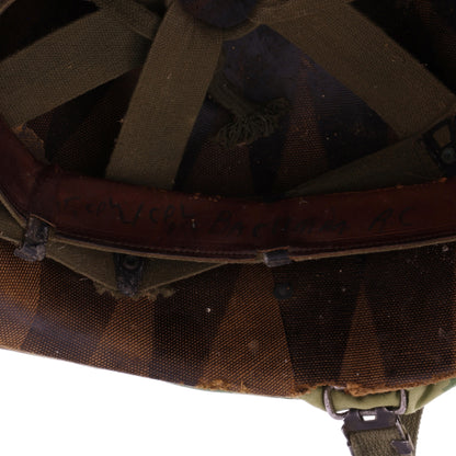 Vietnam War U.S. McCord Swivel Loop M-1 Helmet & Liner Set with Camouflage Cover Named to "Cpl. R. C. Bachman" (1951-64)