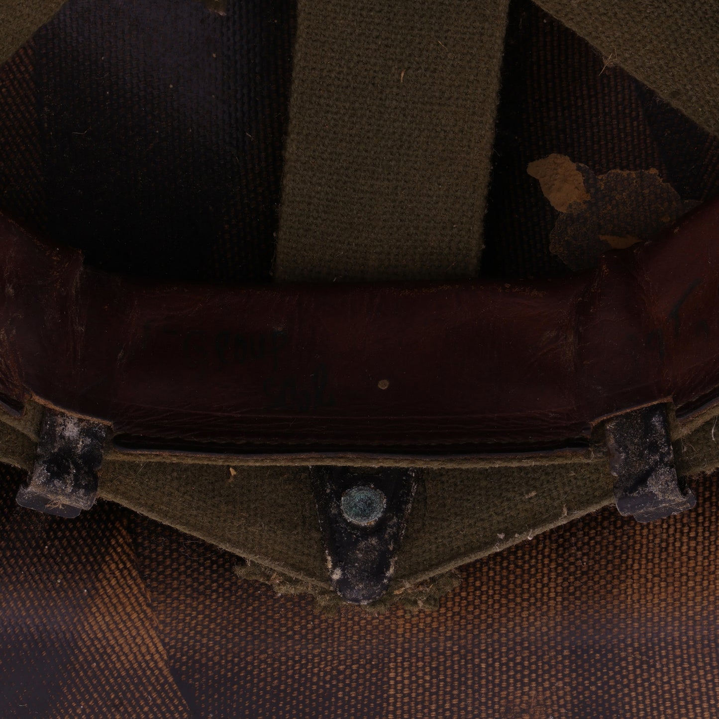 Vietnam War U.S. McCord Swivel Loop M-1 Helmet & Liner Set with Camouflage Cover Named to "Cpl. R. C. Bachman" (1951-64)