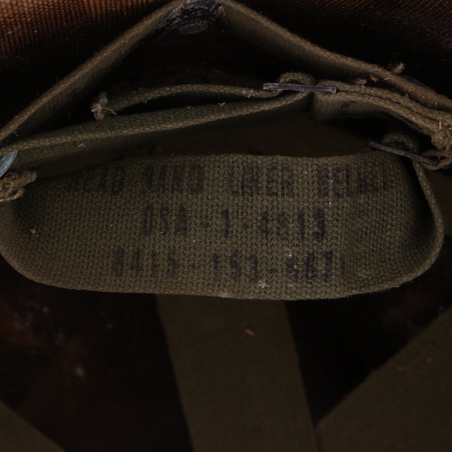 Vietnam War U.S. McCord Swivel Loop M-1 Helmet & Liner Set with Camouflage Cover Named to "Cpl. R. C. Bachman" (1951-64)