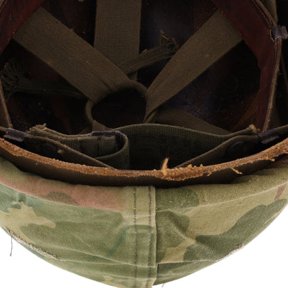 Vietnam War U.S. McCord Swivel Loop M-1 Helmet & Liner Set with Camouflage Cover Named to "Cpl. R. C. Bachman" (1951-64)