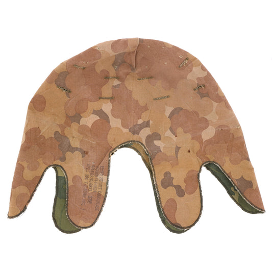 Vietnam War U.S. Mitchell Camouflage M-1 Helmet Cover by Minneapolis Society for the Blind, Inc. (1974)