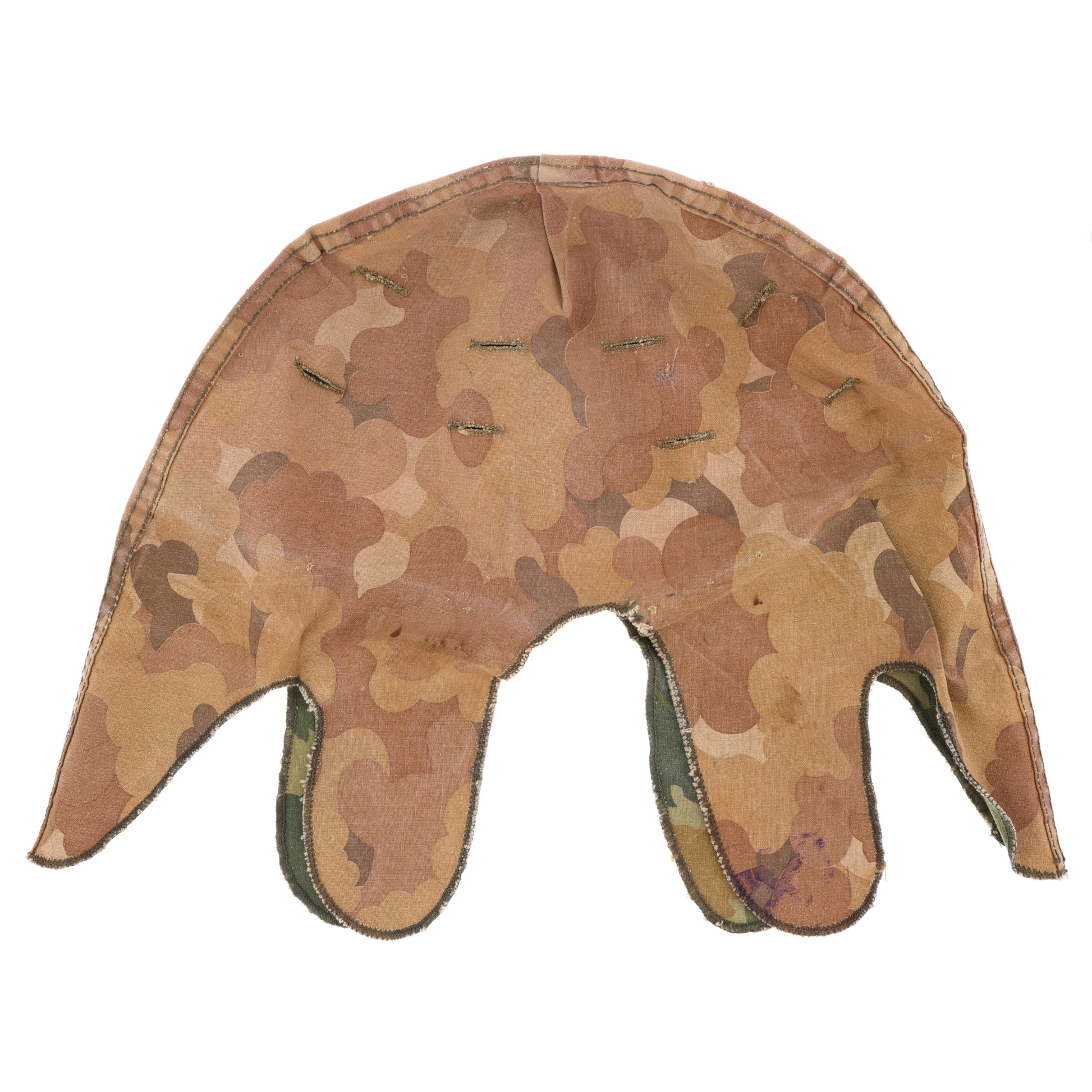 Vietnam War U.S. Mitchell Camouflage M-1 Helmet Cover by Minneapolis Society for the Blind, Inc. (1974)