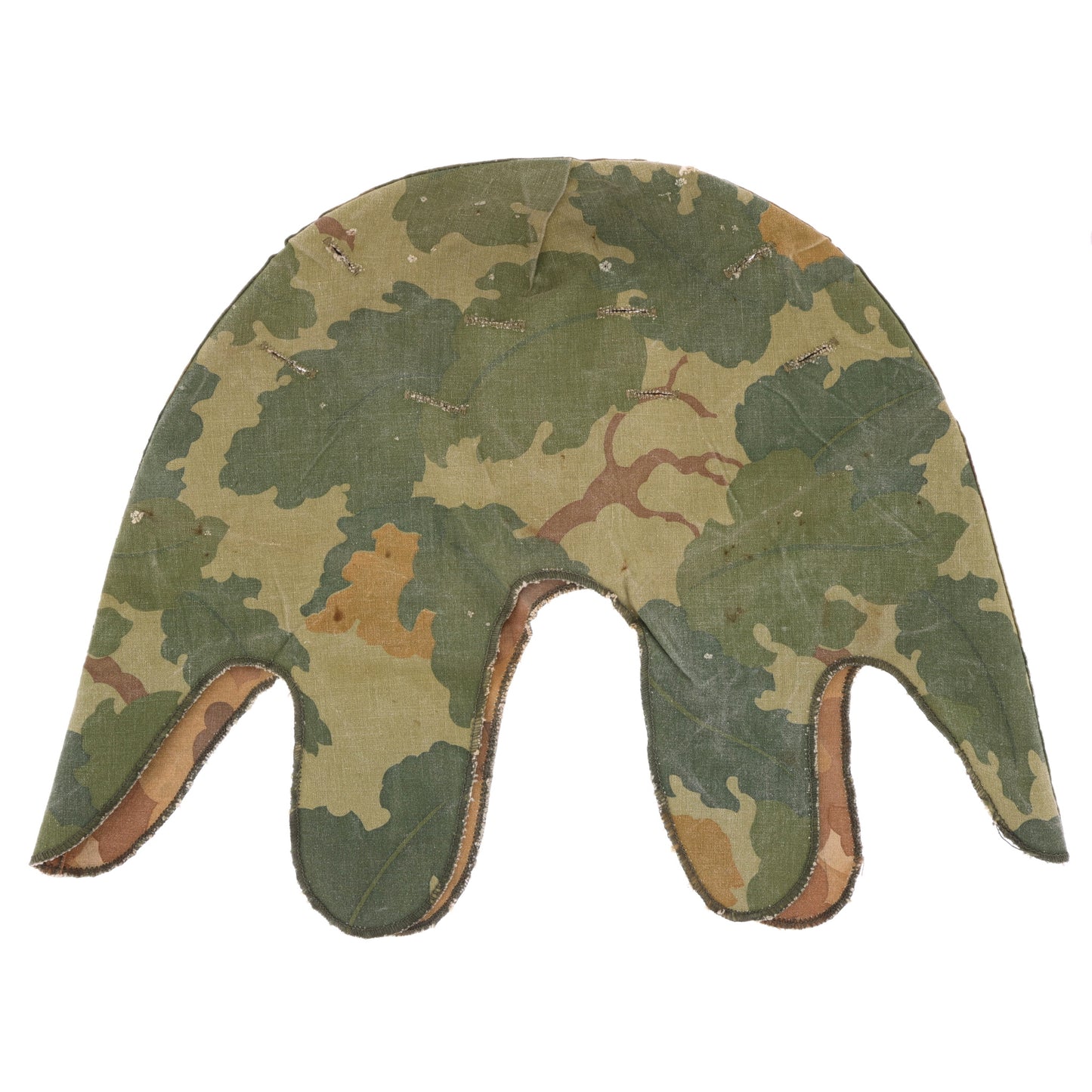 Vietnam War U.S. Mitchell Camouflage M-1 Helmet Cover by Minneapolis Society for the Blind, Inc. (1974)