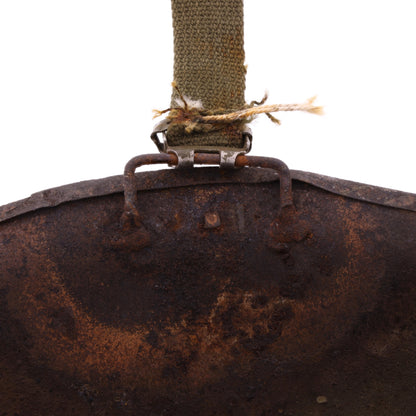 Vietnam War U.S. Parish-Reading Swivel Loop M-1C Paratrooper Helmet Shell with Field Repair (1945-75)