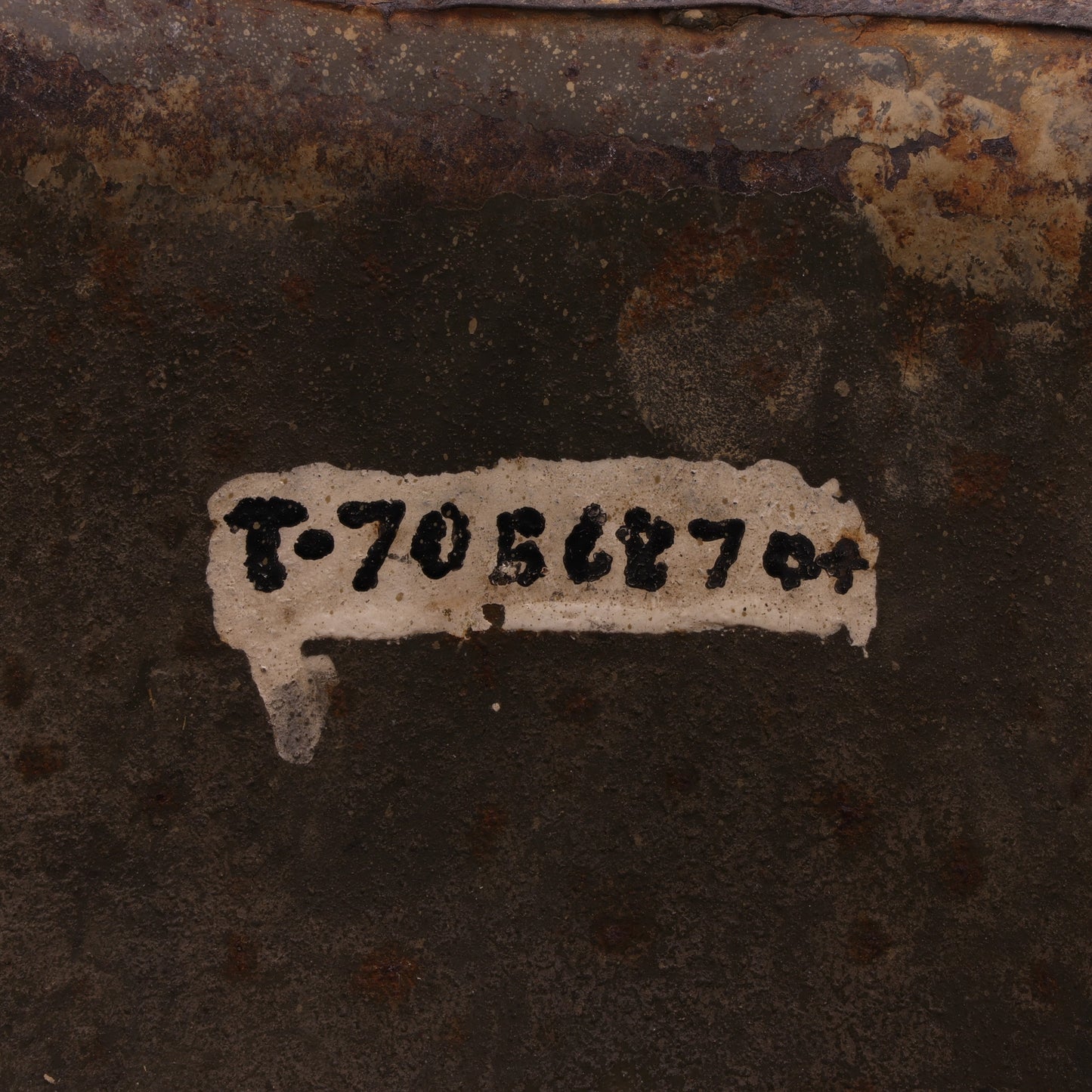 Vietnam War U.S. Parish-Reading Swivel Loop M-1C Paratrooper Helmet Shell with Field Repair (1945-75)