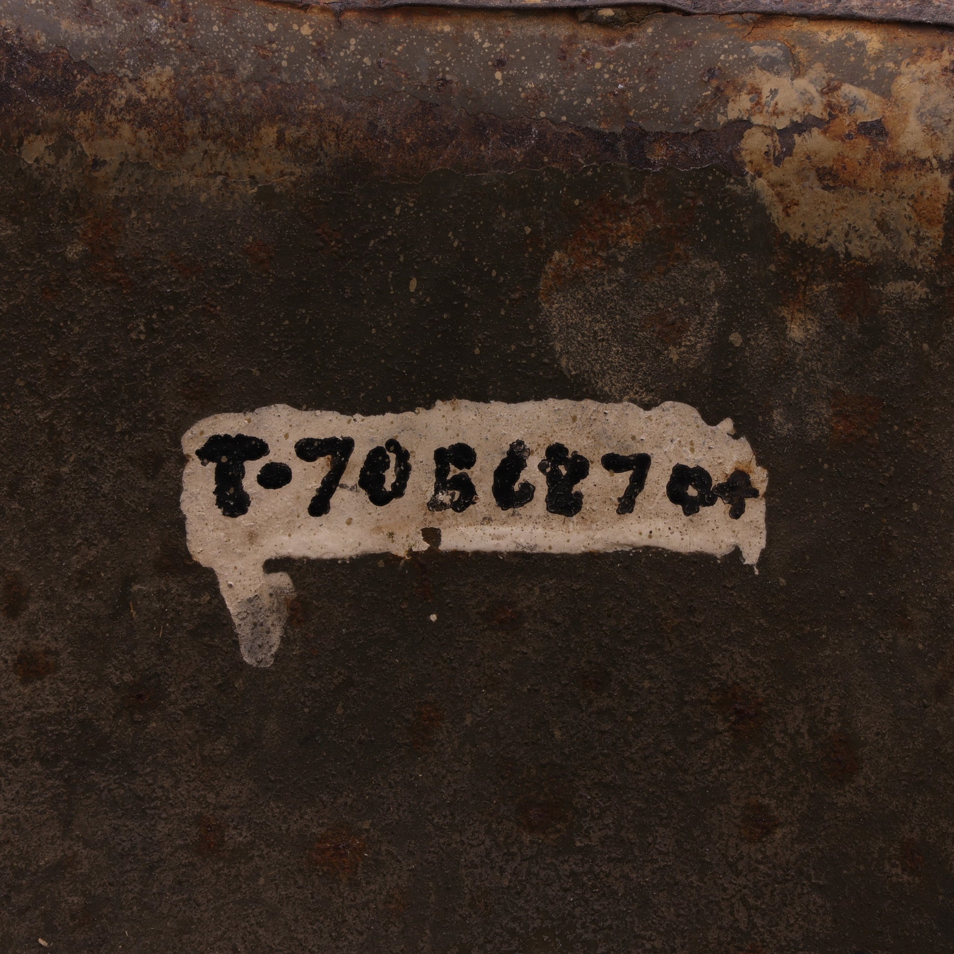 Vietnam War U.S. Parish-Reading Swivel Loop M-1C Paratrooper Helmet Shell with Field Repair (1945-75)