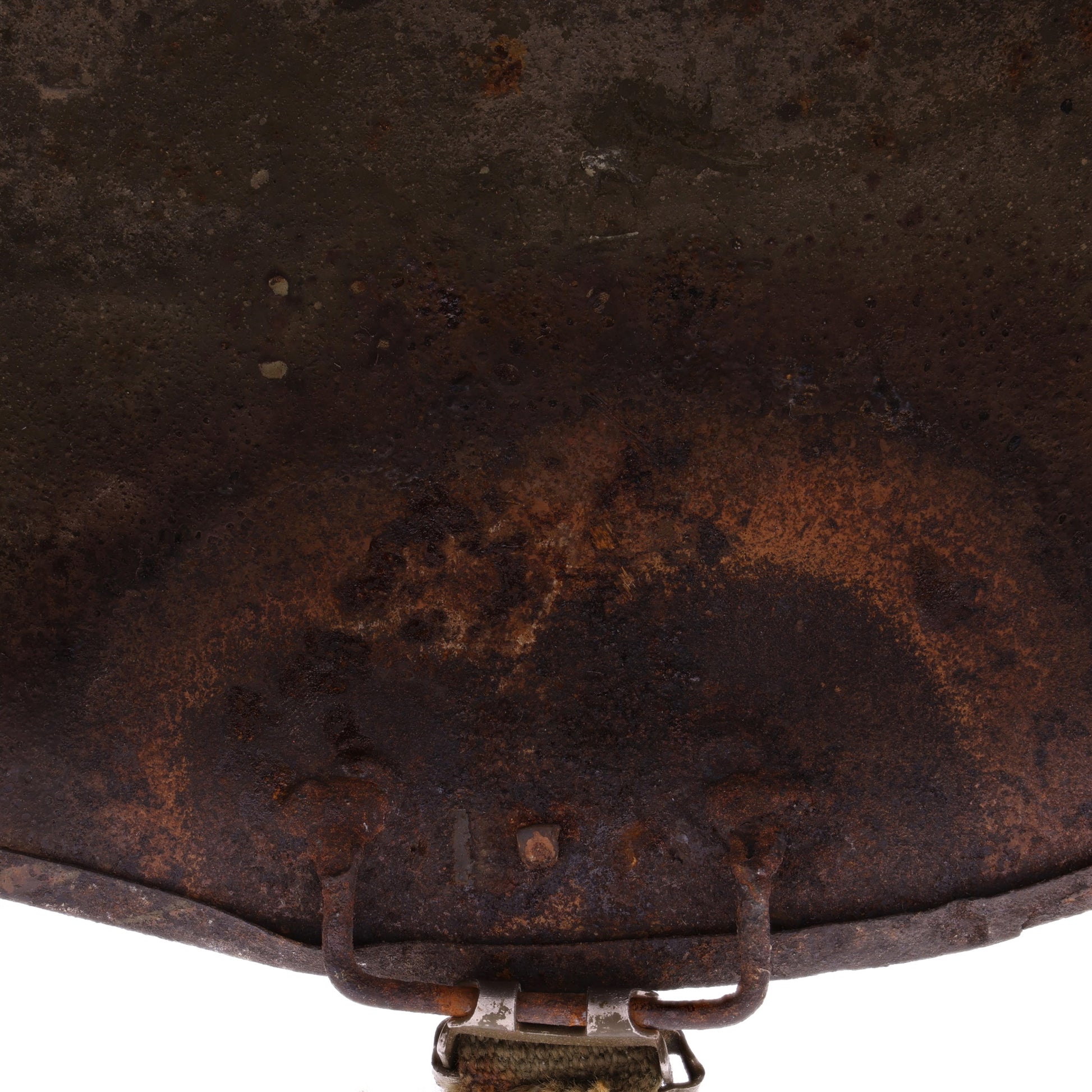 Vietnam War U.S. Parish-Reading Swivel Loop M-1C Paratrooper Helmet Shell with Field Repair (1945-75)