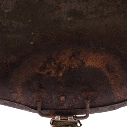 Vietnam War U.S. Parish-Reading Swivel Loop M-1C Paratrooper Helmet Shell with Field Repair (1945-75)