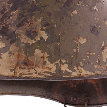 Vietnam War U.S. Parish-Reading Swivel Loop M-1C Paratrooper Helmet Shell with Field Repair (1945-75)