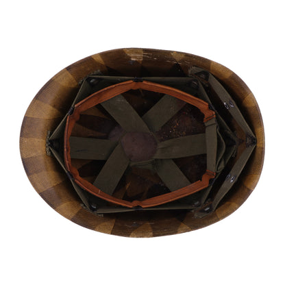 Pre-Vietnam War U.S. Westinghouse M-1 Helmet Liner with Headband Identified to SFC Marvin Eversole (1955-63)