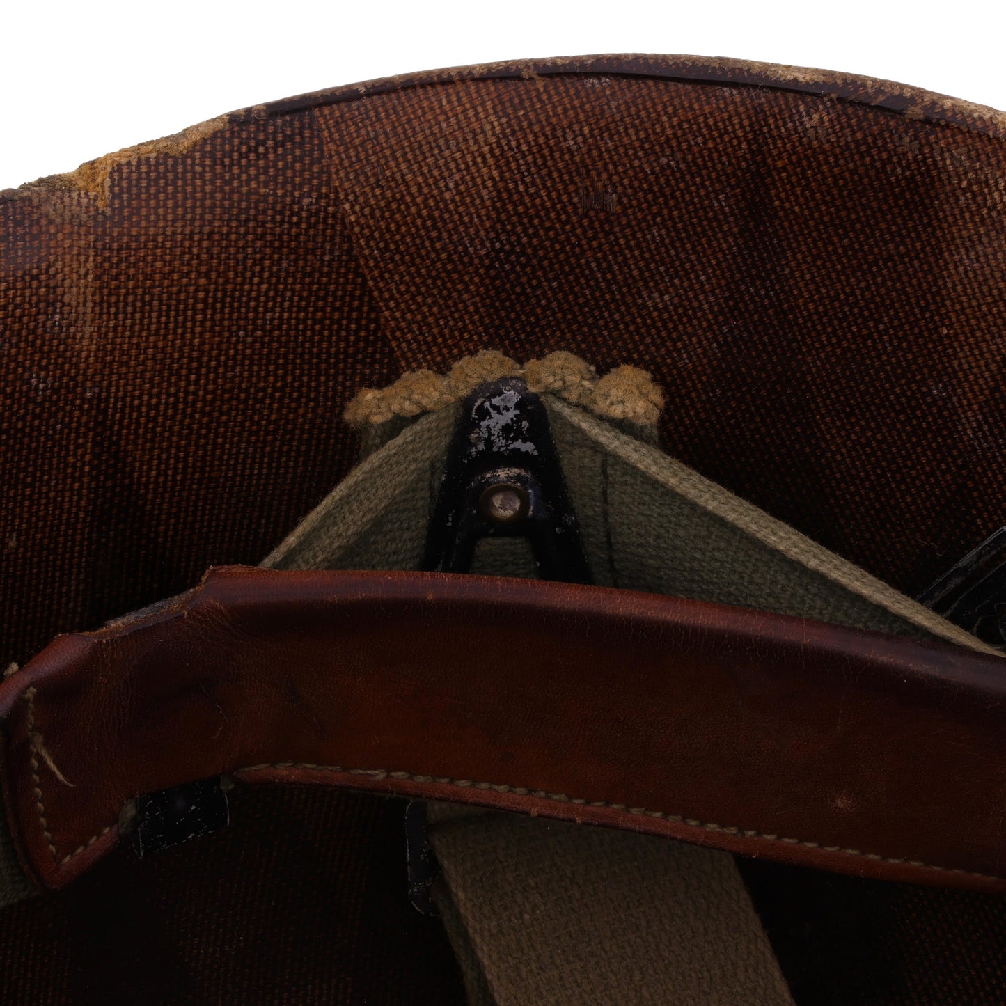 Vietnam War U.S. Westinghouse M-1 Helmet Liner with Pre-War "Sawtooth" Headband (1959-68)