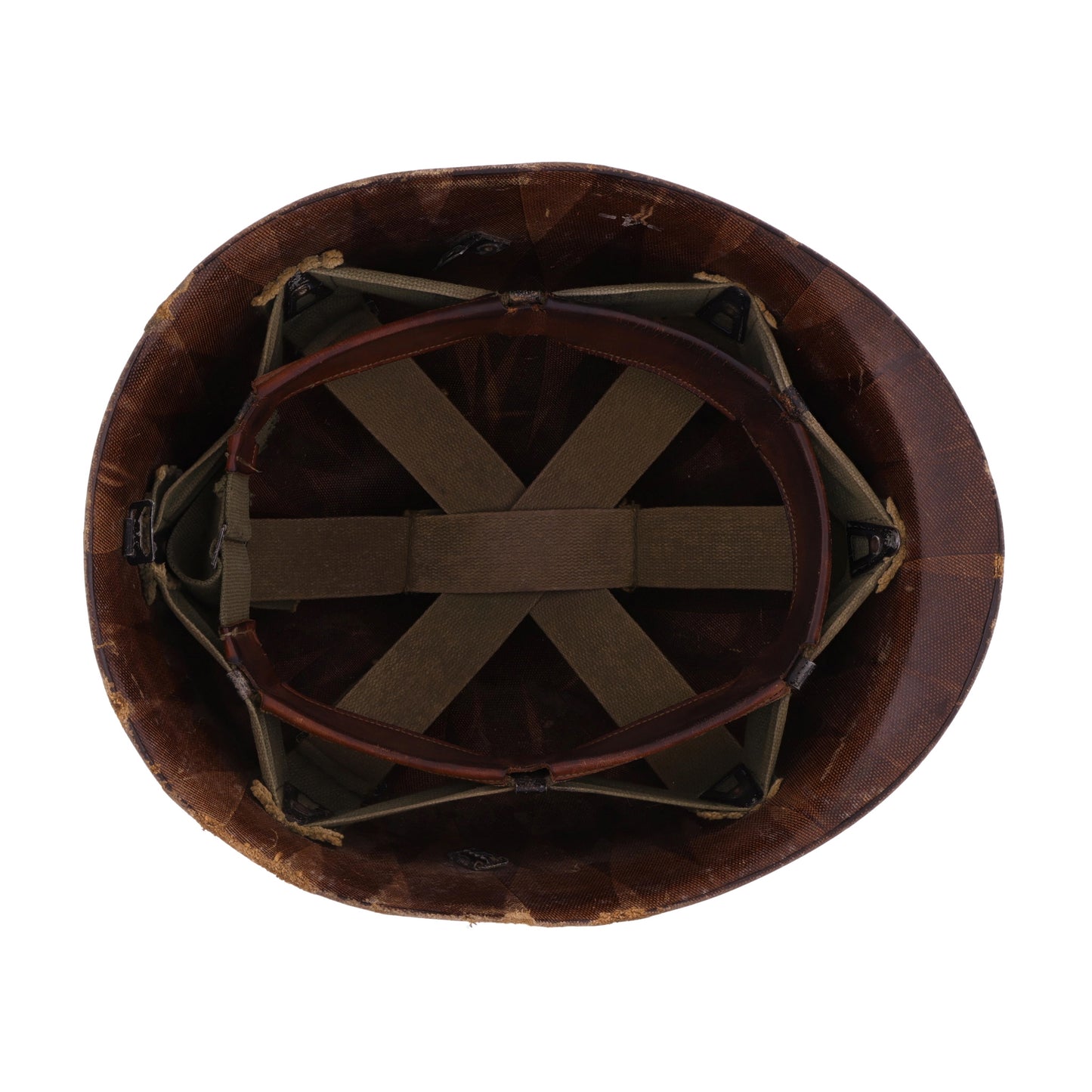 Vietnam War U.S. Westinghouse M-1 Helmet Liner with Pre-War "Sawtooth" Headband (1959-68)