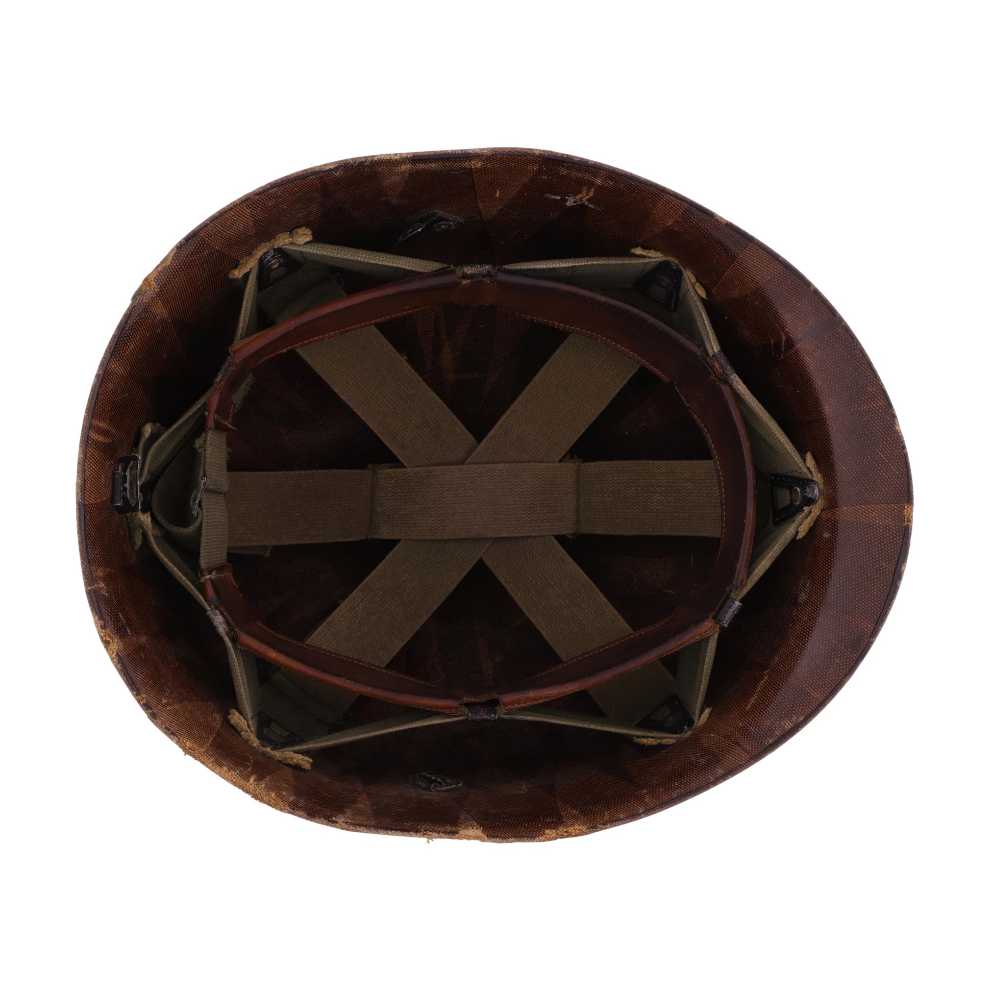 Vietnam War U.S. Westinghouse M-1 Helmet Liner with Pre-War "Sawtooth" Headband (1959-68)