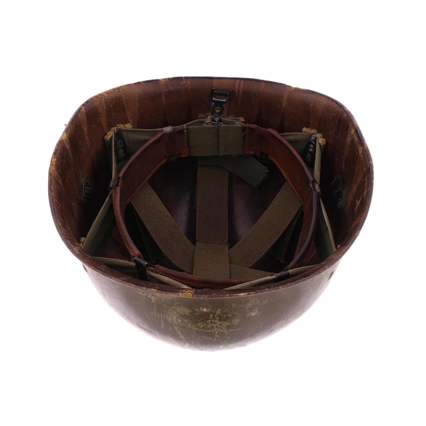 Vietnam War U.S. Westinghouse M-1 Helmet Liner with Pre-War "Sawtooth" Headband (1959-68)