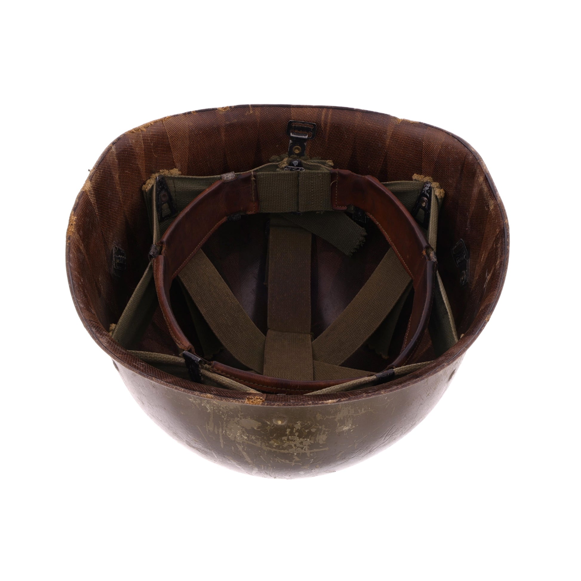 Vietnam War U.S. Westinghouse M-1 Helmet Liner with Pre-War "Sawtooth" Headband (1959-68)