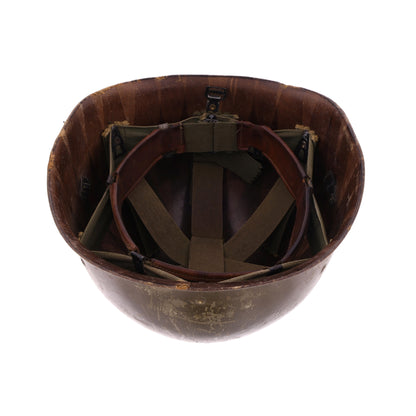Vietnam War U.S. Westinghouse M-1 Helmet Liner with Pre-War "Sawtooth" Headband (1959-68)