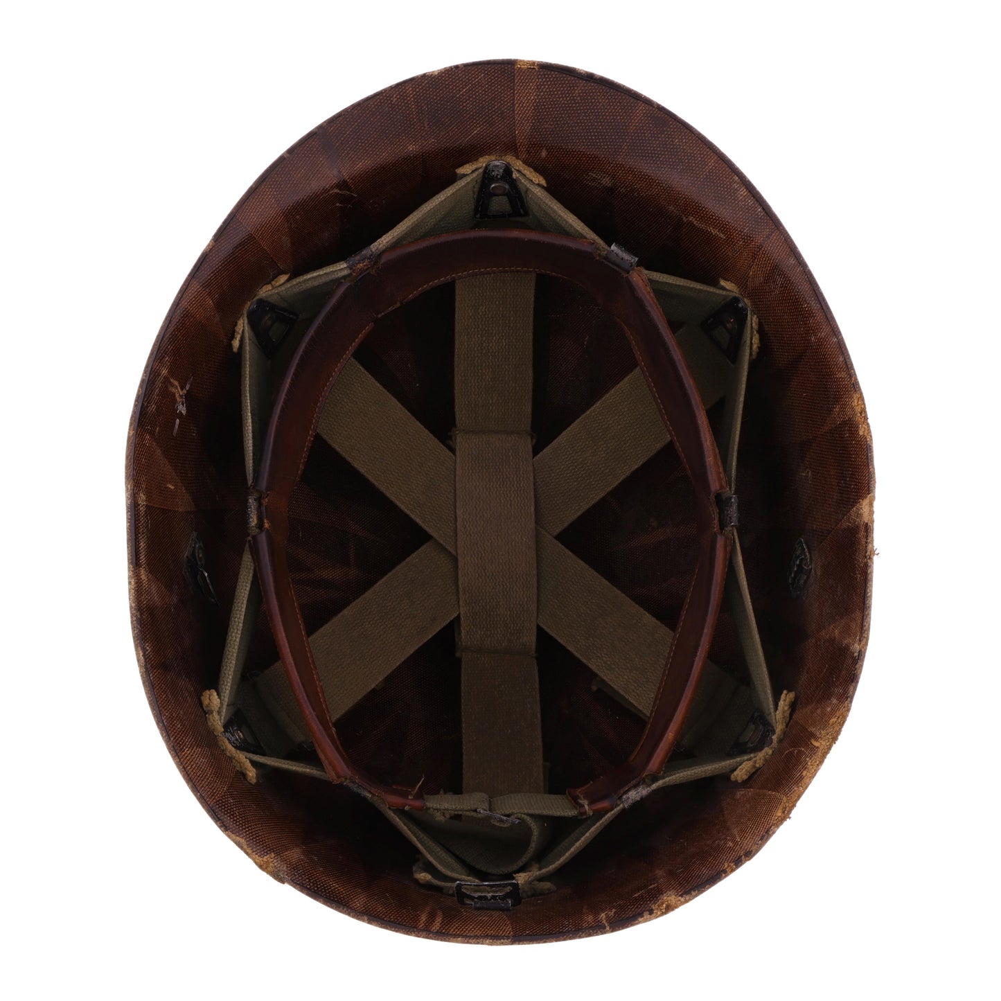 Vietnam War U.S. Westinghouse M-1 Helmet Liner with Pre-War "Sawtooth" Headband (1959-68)