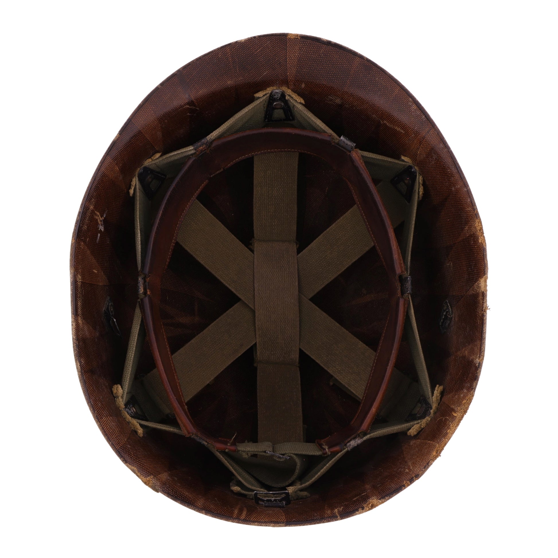 Vietnam War U.S. Westinghouse M-1 Helmet Liner with Pre-War "Sawtooth" Headband (1959-68)