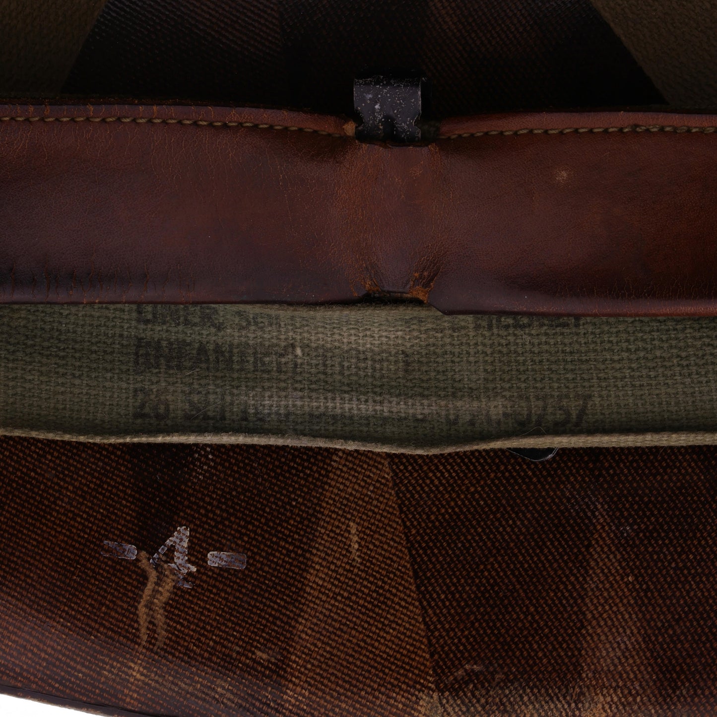 Vietnam War U.S. Westinghouse M-1 Helmet Liner with Pre-War "Sawtooth" Headband (1959-68)