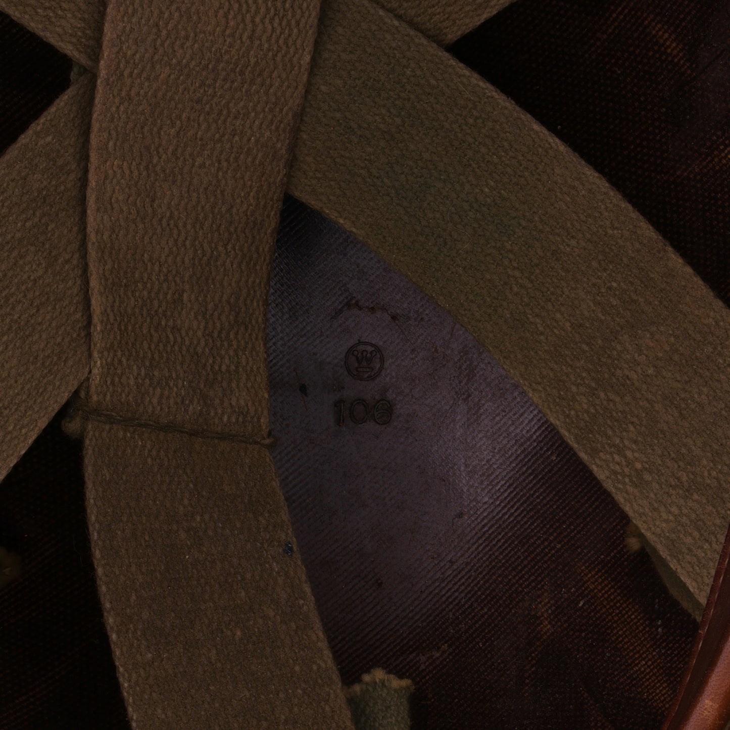 Vietnam War U.S. Westinghouse M-1 Helmet Liner with Pre-War "Sawtooth" Headband (1959-68)