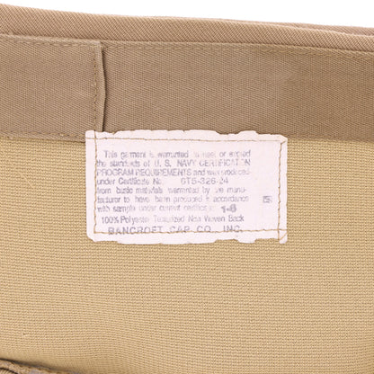 Vietnam War USN Officer's Khaki Garrison Cap by Bancroft Cap Co.