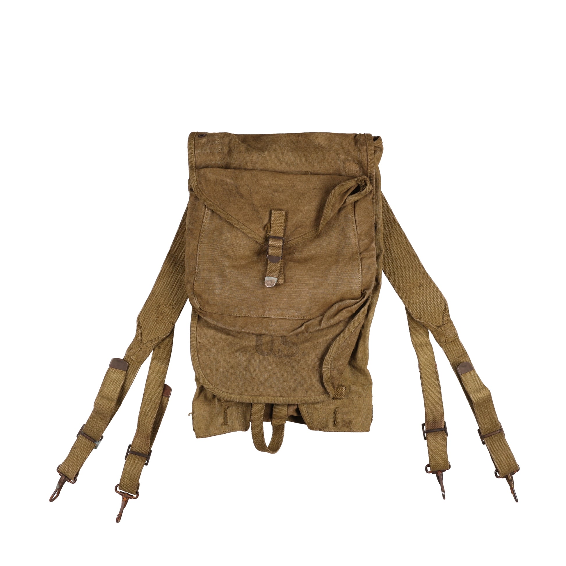 WWI-WWII U.S. M1910 Haversack by Plant Bros. & Co. Re-Dyed (1918)
