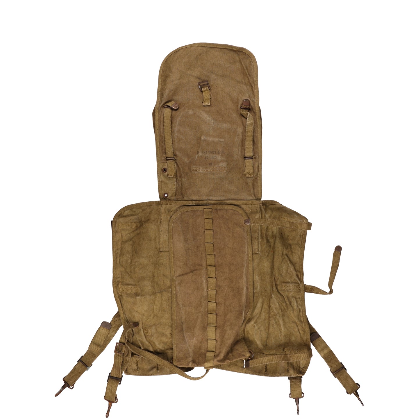 WWI-WWII U.S. M1910 Haversack by Plant Bros. & Co. Re-Dyed (1918)