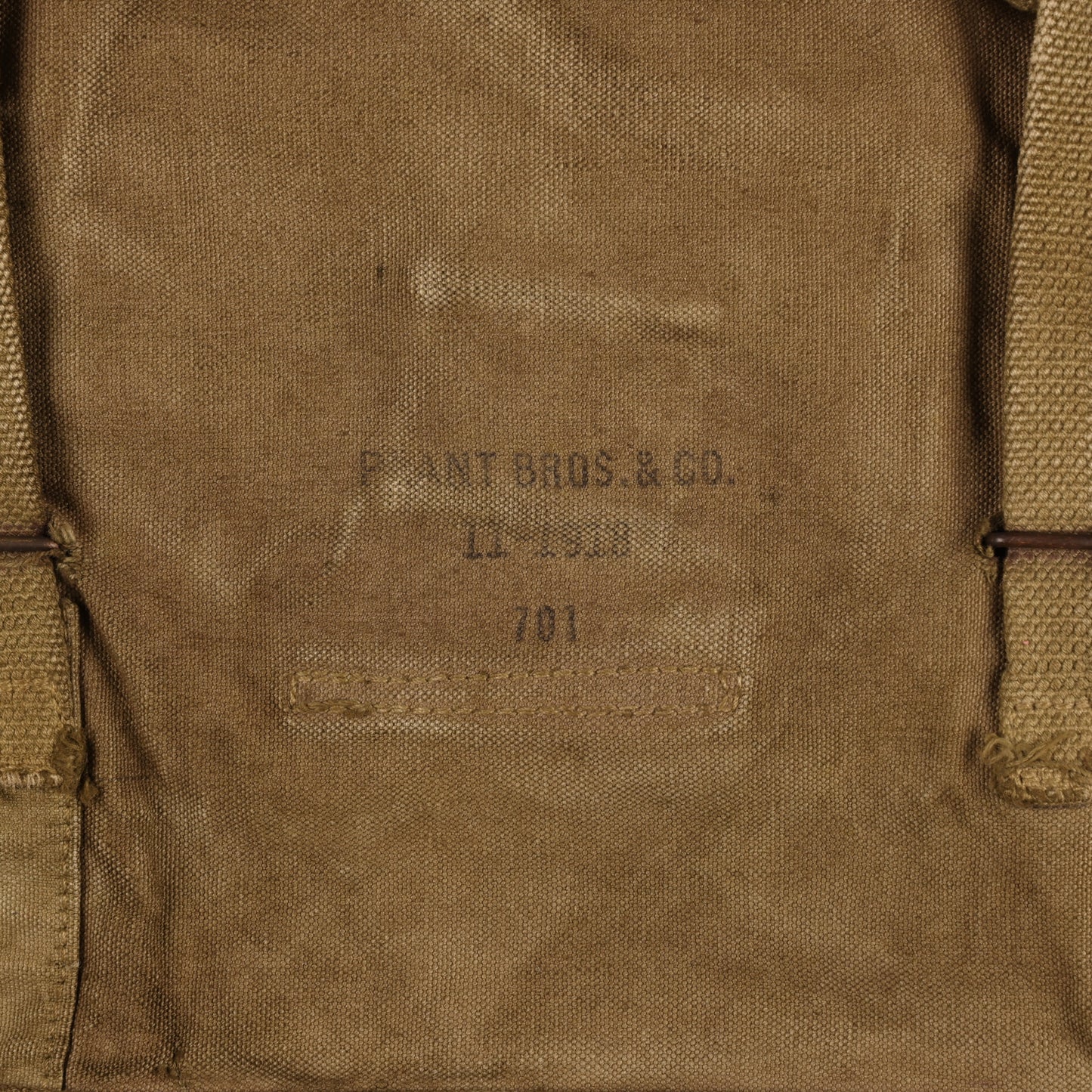 WWI-WWII U.S. M1910 Haversack by Plant Bros. & Co. Re-Dyed (1918)