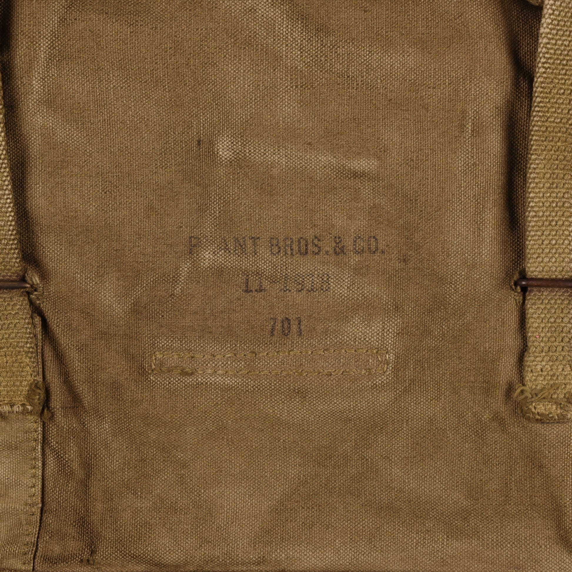 WWI-WWII U.S. M1910 Haversack by Plant Bros. & Co. Re-Dyed (1918)